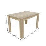 Medina 4-Seater Modern Rectangular Dining Table