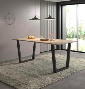 Dudley Large Light Oak Dining Table for 4-6