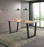 Dudley Large Light Oak Dining Table for 4-6