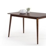 Zinus Jen Espresso Brown Wooden Dining Table 47