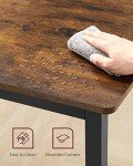 VASAGLE Rustic Dining Table for 4 People