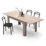 Mobili Fiver Easy Extendable Dining Table, Oak