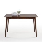 Zinus Jen Espresso Brown Wooden Dining Table 47