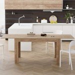 Mobili Fiver Easy Extendable Dining Table, Oak