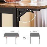 VASAGLE Extendable Folding Dining Table for Small Spaces