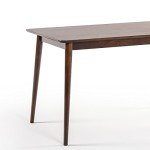 Zinus Jen Espresso Brown Wooden Dining Table 47