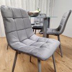 Round Glass Dining Table with Storage & 4 Chairs
