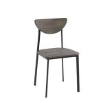 Blake Metal and Wood Dining Table Set with Chairs