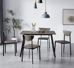 Blake Metal and Wood Dining Table Set with Chairs