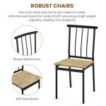 5-Piece Space-Saving Dining Table and Chairs Set