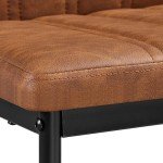 Set of 4 Modern Faux Leather Dining Chairs