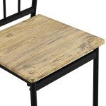 5-Piece Space-Saving Dining Table and Chairs Set