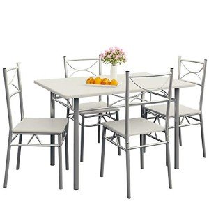 5-Piece Modern Dining Table and Chair Set