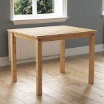 Corona 4-Seater Solid Pine Dining Set