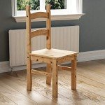 Corona 4-Seater Solid Pine Dining Set