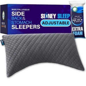 Adjustable Memory Foam Pillow for Side & Back Sleepers