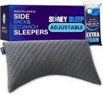 Adjustable Memory Foam Pillow for Side & Back Sleepers