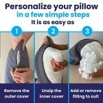 Adjustable Memory Foam Pillow for Side & Back Sleepers
