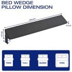 King Size Wedge Pillow for Bed Gap Support