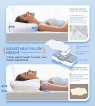 Memory Foam Neck Pillow for Pain Relief & Comfort