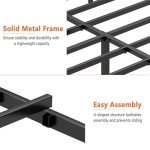 Queen Metal Platform Bed Frame with Storage