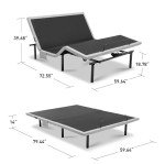 Queen Adjustable Bed Frame with Massage & Remote