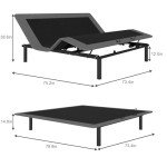 King Size Adjustable Bed Frame with Wireless Remote
