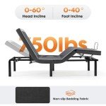 Adjustable Electric Bed Frame with Wireless Remote