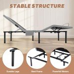 Queen Adjustable Bed Frame with Massage & Remote