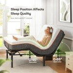 Marsail MS01 Queen Adjustable Bed Frame with USB Ports