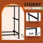 Compact 2-Drawer Nightstand with Fabric Bins