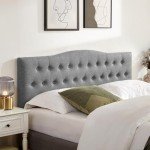 Tufted Upholstered Queen Headboard – Adjustable Height