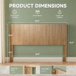 Wooden Queen Headboard - Modern Farmhouse Style
