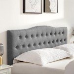 Tufted Upholstered Queen Headboard – Adjustable Height