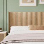 Wooden Queen Headboard - Modern Farmhouse Style