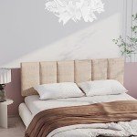 Adjustable Foldable Linen Headboard for Queen/Full Beds