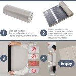 Beige Wall-Mounted Queen Headboard with Soundproof Panels