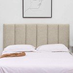 Adjustable Foldable Linen Headboard for Queen/Full Beds