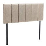 Adjustable Foldable Linen Headboard for Queen/Full Beds