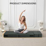 Convertible Sofa Bed with Pillow - Dark Gray