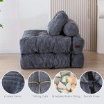 MAXYOYO Portable Folding Sofa Bed with Pillow