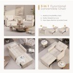 31.5" Convertible Sleeper Chair Bed for Small Spaces
