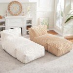 Cozy Memory Foam Bean Bag Lounger Chair