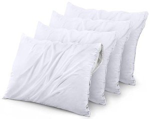 Queen Size Waterproof Pillow Protectors (4 Pack)