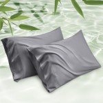 Cooling Bamboo Pillow Cases Set for Queen Size