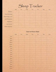 Sleep Tracker Journal for Managing Sleep & Insomnia