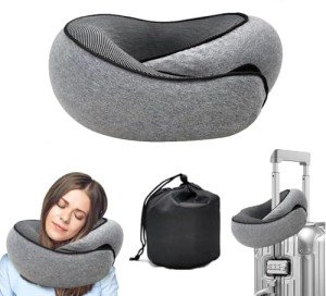 Memory Foam Travel Neck Pillow for Comfort