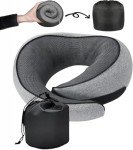 Memory Foam Travel Neck Pillow for Comfortable Sleep