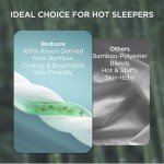 Cooling Bamboo Pillow Cases Set for Queen Size