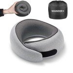 WANDER PLUS® Ergonomic Memory Foam Travel Pillow